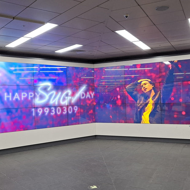 [BTS SUGA] Examples of digital signage advertising at Hongdae Iriguchi Station (2024/03)