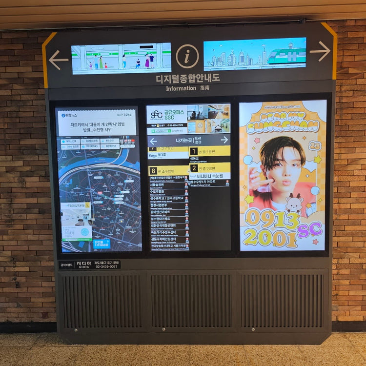 [RIIZE Songchan] Ttukseom Station Digital General Information Board Favorite Advertisement Example (2024/09)