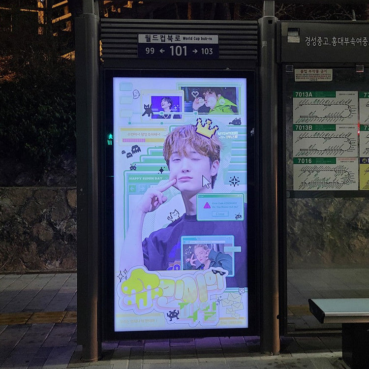[xikers Minjae Soomin] Mapo-gu/Seodaemun-gu bus shelter advertisement recommended advertisement example (2025/03)